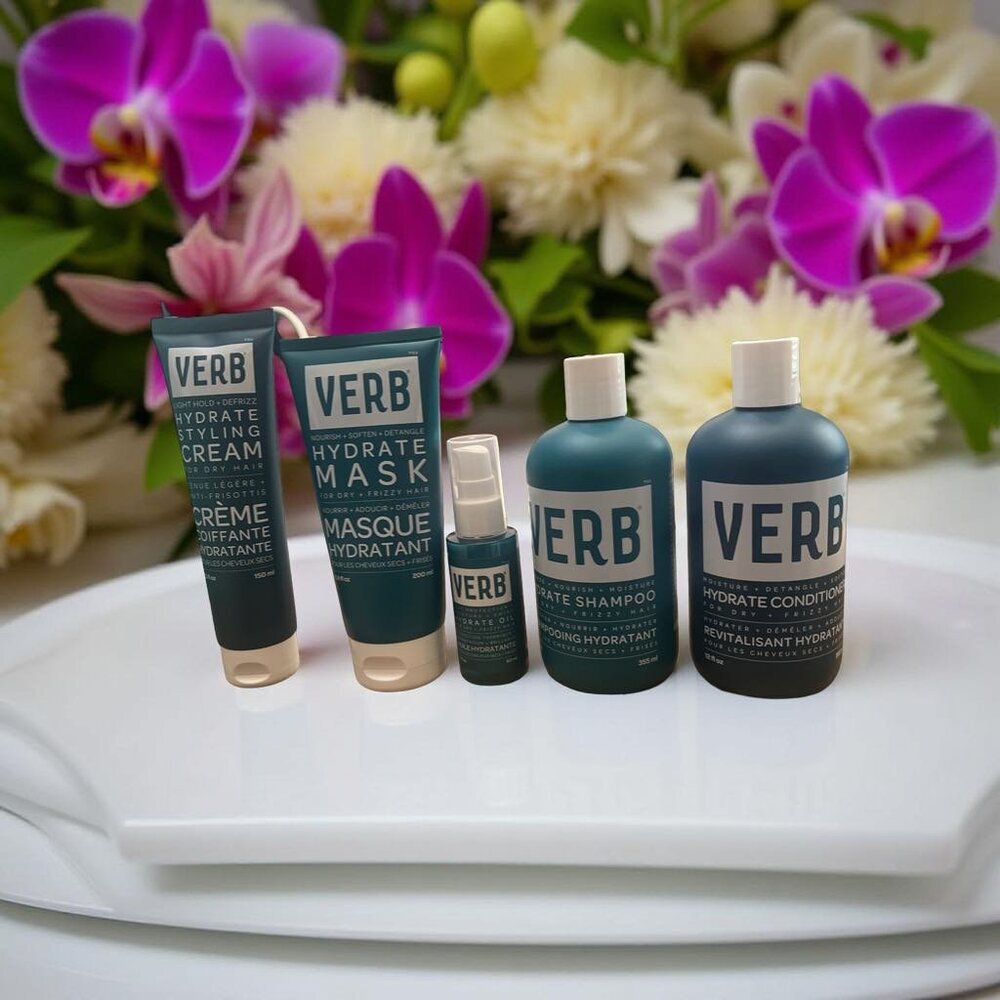 Verb Hydrate Shampoo & Conditioner Oil Mask Styling Cream Kit